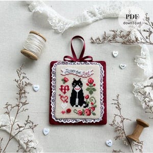 CROSS STITCH PDF Roses Are Red by Stitch With Coffee