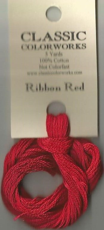 RIBBON RED - Classic Colorworks • 6-Strand Embroidery Floss for Cross…
