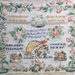 CROSS STITCH PDF Antoinette Curera by  Reflets de Soie
