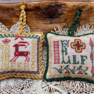 CROSS STITCH PDF Vintage Christmas Alphabet 2 by Jan Hicks Creates