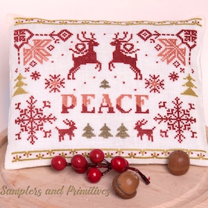 CROSS STITCH PDF Peace by SamplersPrimitives