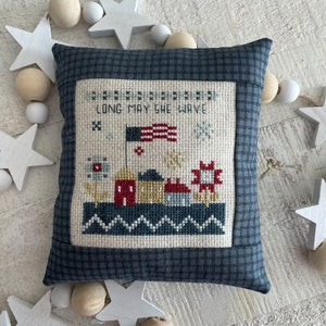 CROSS STITCH PDF Long May She Wave by Emily Call Stitching