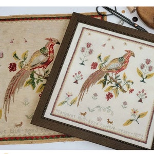 CROSS STITCH PDF Margaret Hull 1872 by Quaint Rose Needle Arts