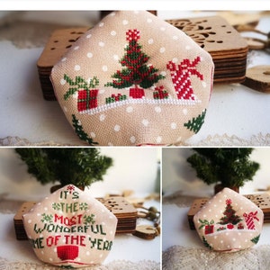 CROSS STITCH PDF Christmas Tree Pincushion by NatisCrossStitch