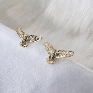 14k Eagle Earring, Eagle Post Earring