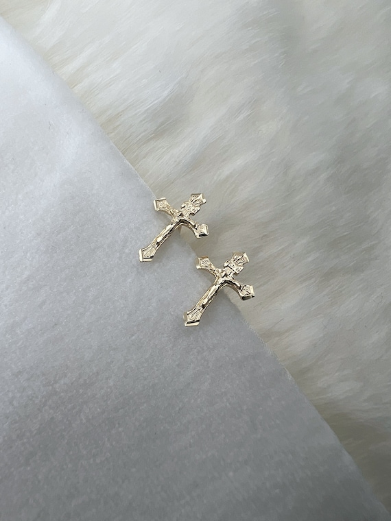 6 Paia Di Orecchini Pendenti A Cerchio Con Ciondolo A Croce Per Uomo, In Acciaio Inossidabile, Stile Punk Gotico, Orecchini A Cerchio Con Piercing A Croce, Gioielli Alla Moda Da Donna