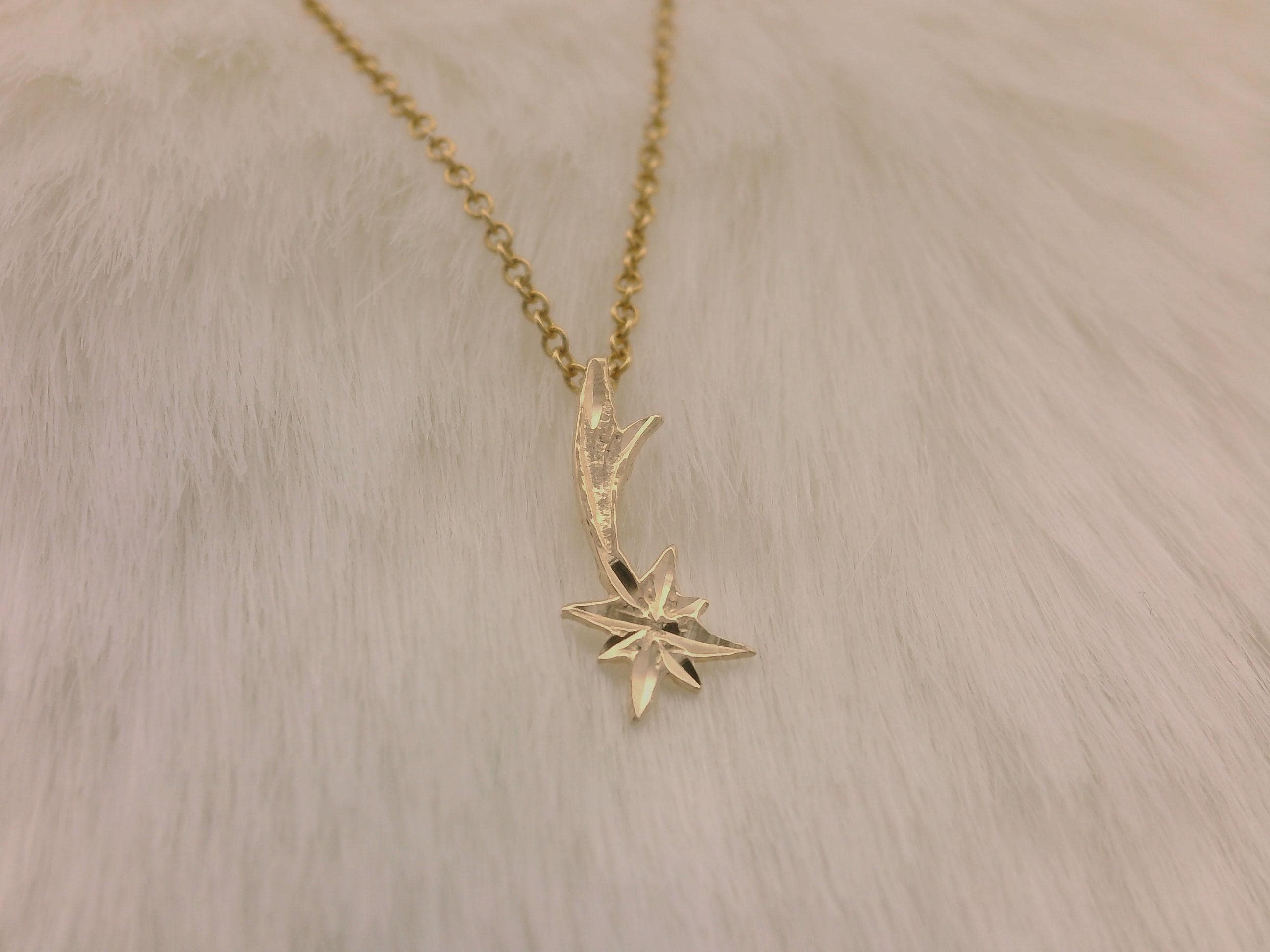 Shooting Star Necklace - Etsy