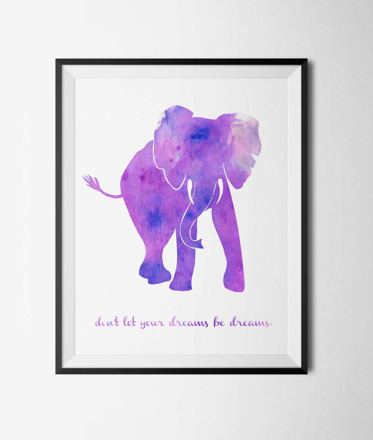 Elephant Watercolor Illustration INSTANT Digital Download | Etsy