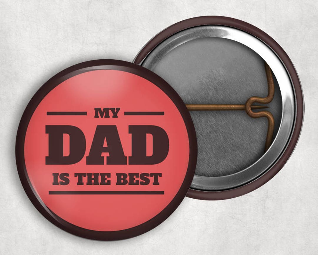 Father's Day Badge Dad's Day Pin Happy Fathers Day Etsy