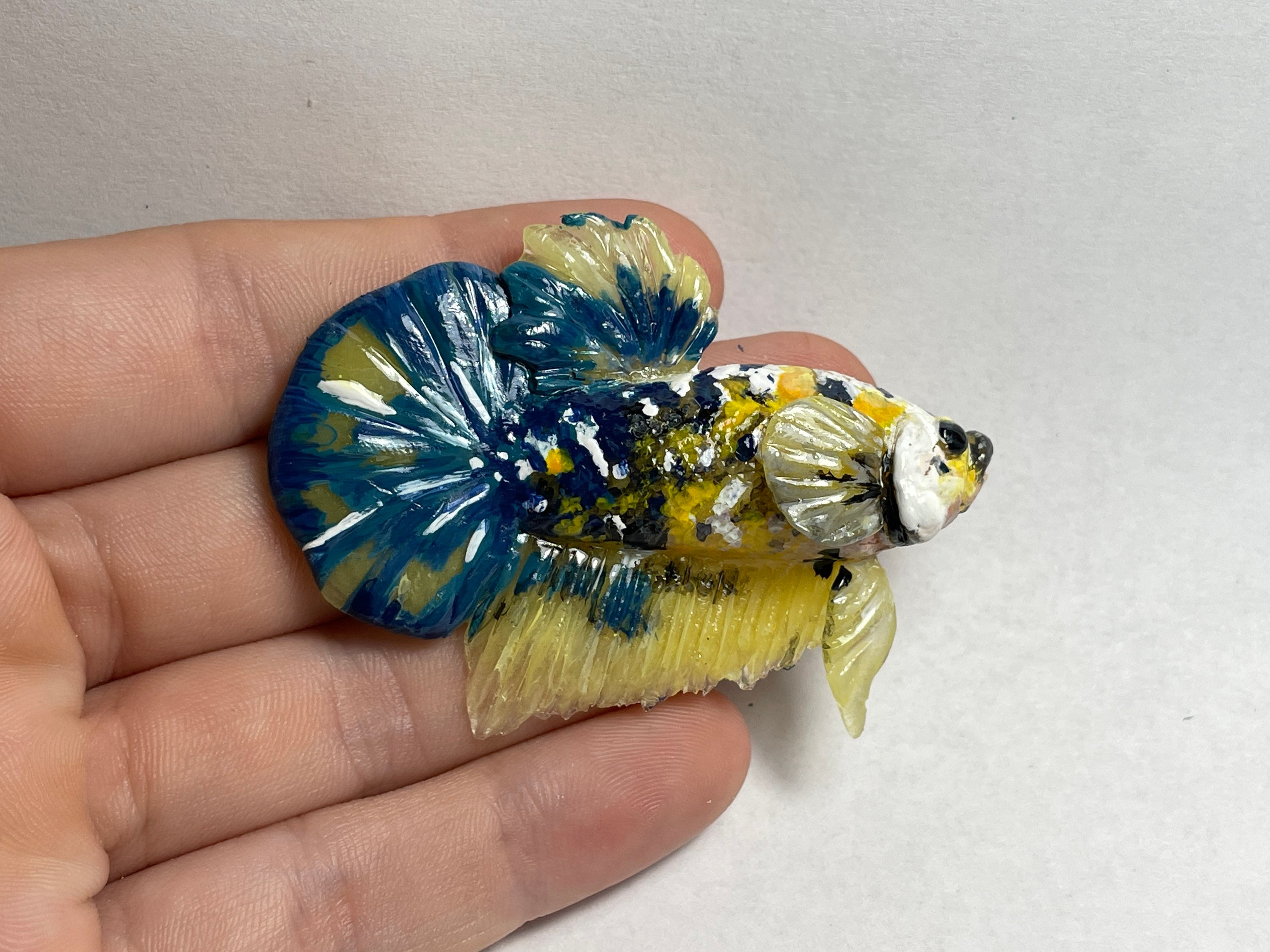 Read description!) Custom Betta resin flat back figurine