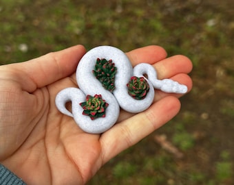Ball python “Stone and flower” figurine variety