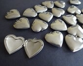 304 Stainless Steel Heart Locket Pendant, 29mm Heart Pendant, Metal Focal, Custom Jewelry Making, Basic Photo Locket Charms, Silver Color