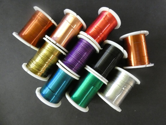 10 Pack of 0.3mm Copper Wire 10 Different Colors 100 Meters Total Bulk Mixed Wire Wrapping Lot Beading Jewelry Making Spool Kit Etsy UK
