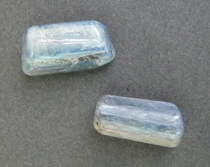 32-35x14-18mm Natural Kyanite 2 Pack, One of a Kind 2 Pack Kyanite, As Pictured Kyanite Stones, Large Kyanite, Set of Two, Unique Kyanite