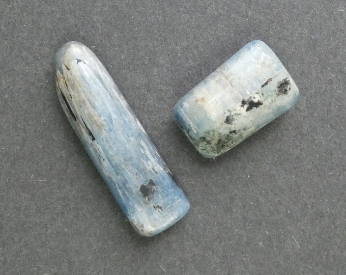 28-48x14-18mm Natural Kyanite 2 Pack, One of a Kind 2 Pack Kyanite, As Pictured Kyanite Stones, Large Kyanite, Set of Two, Unique Kyanite