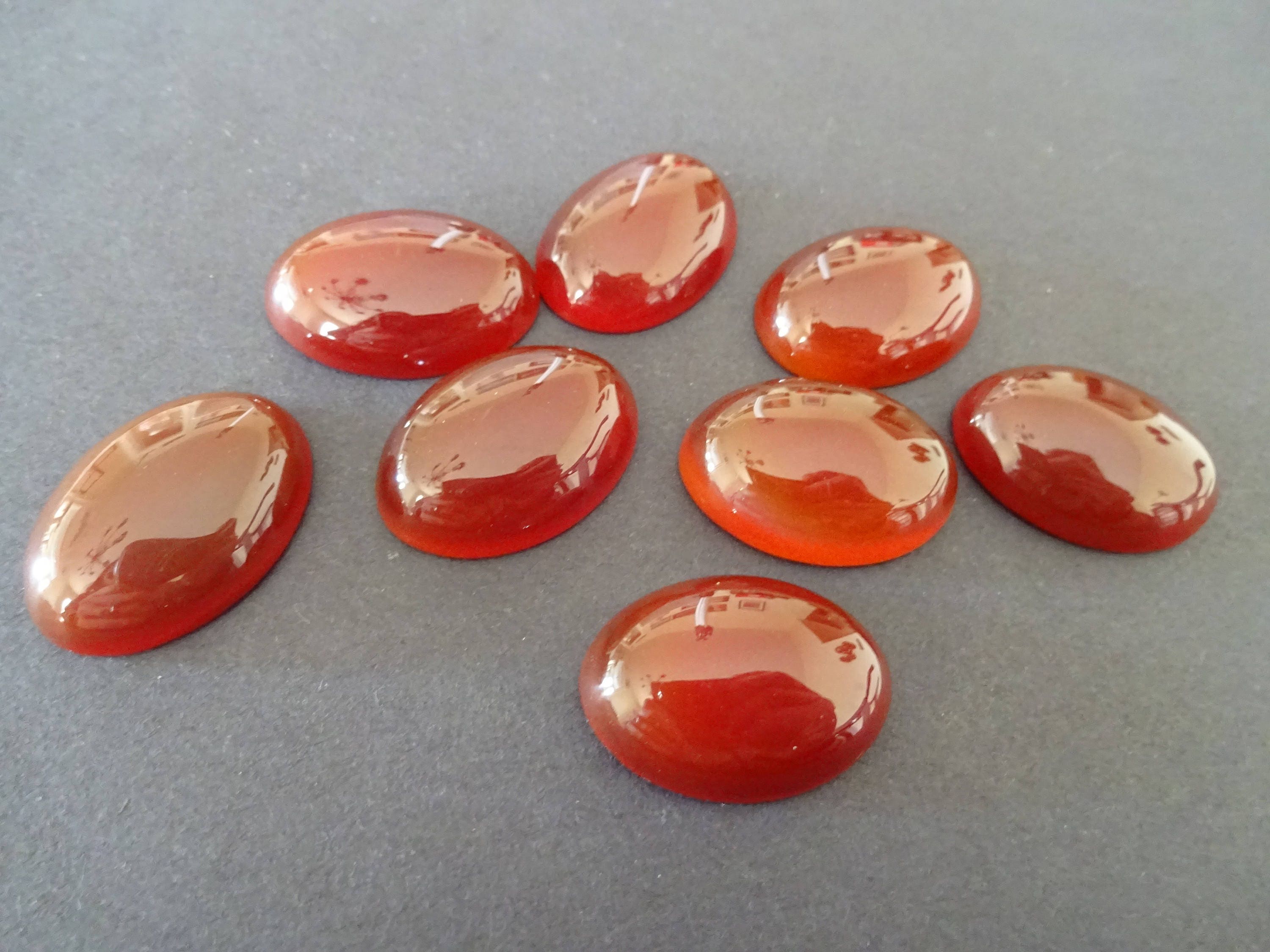 25x18mm Natural Red Agate Gemstone Cabochon Oval Cabochon Polished