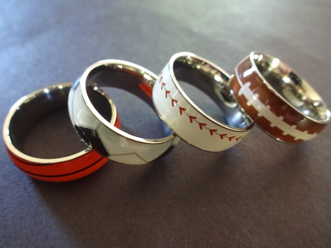 316L Stainless Steel Sports Ring Soccer Ring Football Ring Etsy