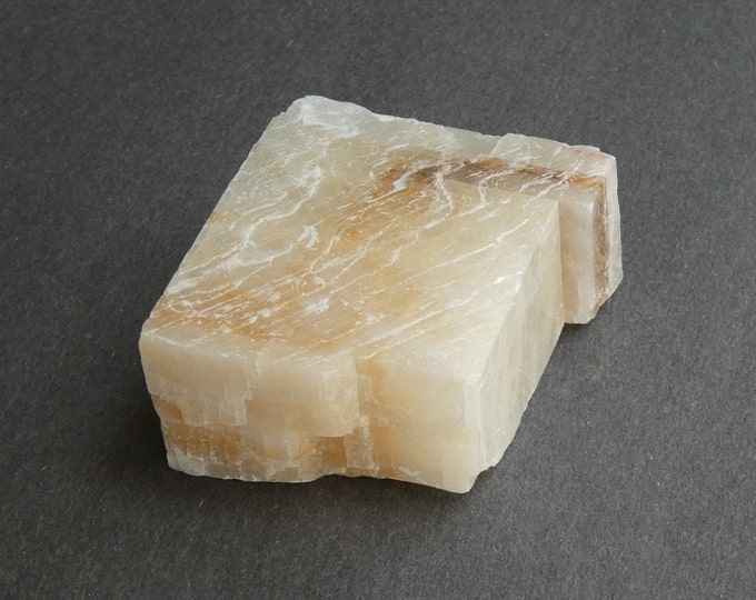 60x56x29mm Natural Calcite Slice, Large One of a Kind Calcite Slice, As Pictured Natural Calcite, Unique Calcite, Moroccan Calcite Slab