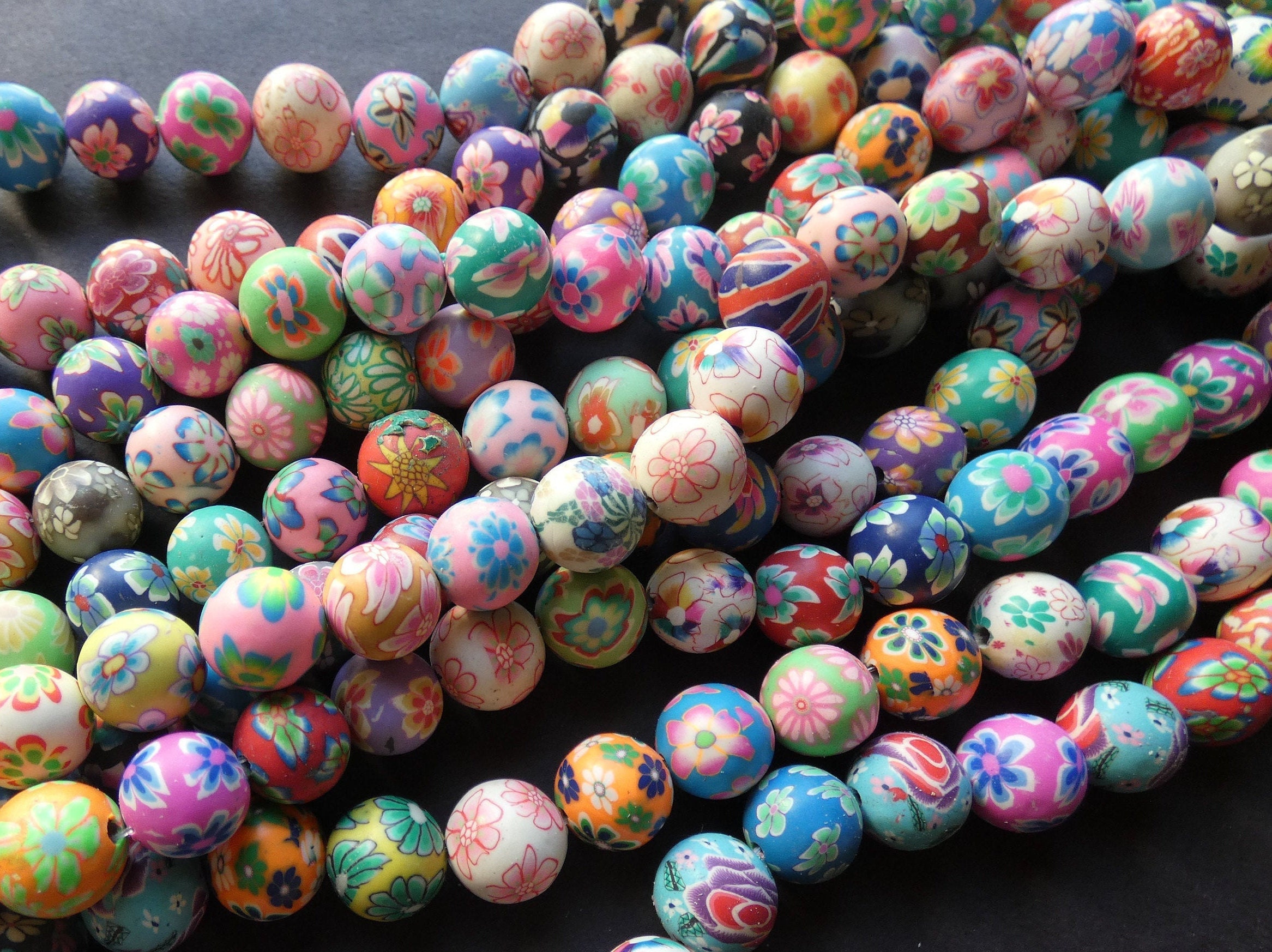 Flat Clay Beads for DIY Jewelry Making - Dearbeads
