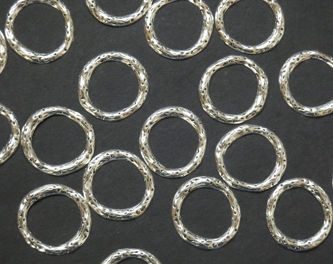 20 PACK of 23mm Linking Rings, Tibetan Style Metal Rings, Metal Linking Rings, Silver Linking Rings, Silver Metal Rings, Circle Ring Links