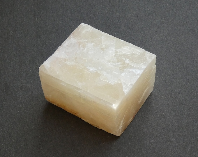 55x45x34mm Natural Calcite Slice, Large One of a Kind Calcite Slice, As Pictured Natural Calcite, Unique Calcite, Moroccan Calcite Slab