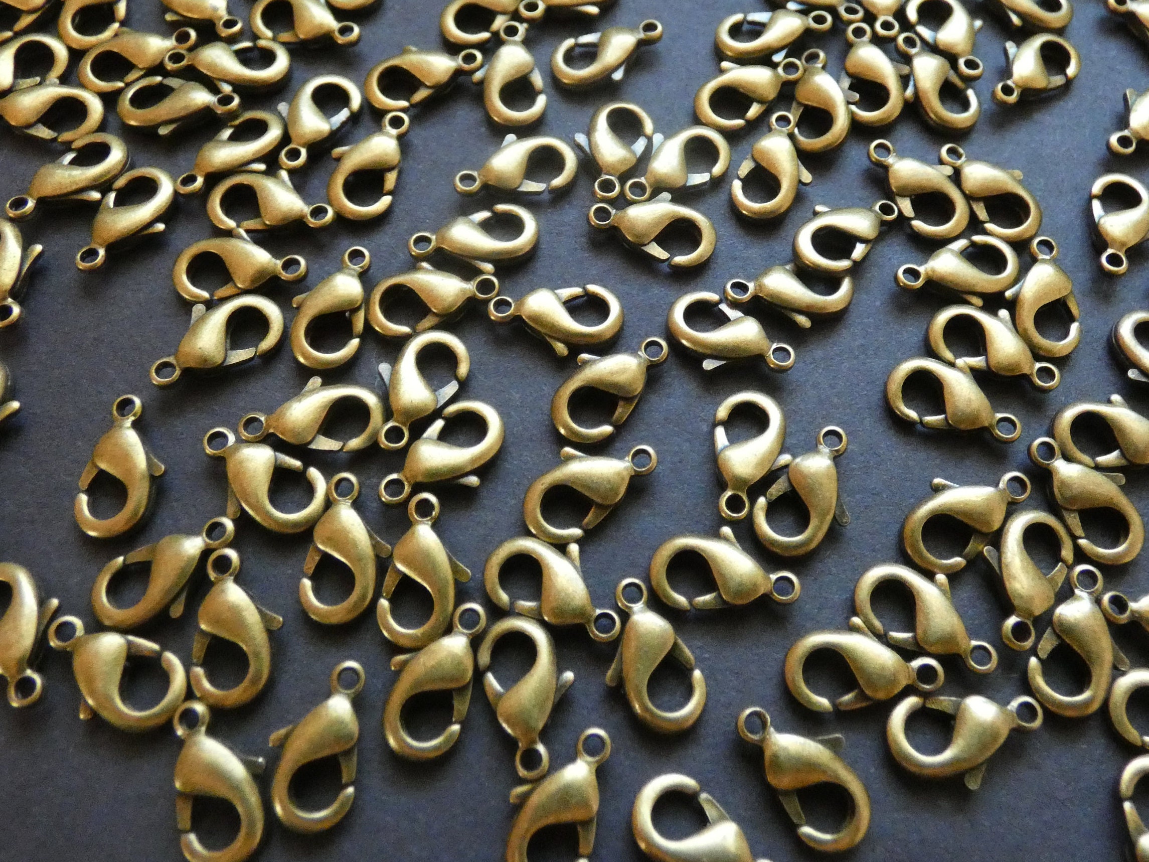 10x5mm Antique Bronze Lobster Claw Clasps, Zinc Alloy, Jewelry Clasps