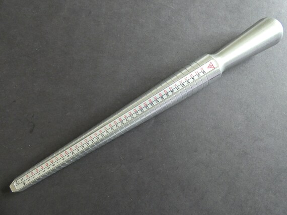 Jewelry Ring Measuring Tool, Aluminum & Plastic Ring Size Mandrel, US and  Canada Sizing, Must Have for Ring Making, Ring Mandrel 