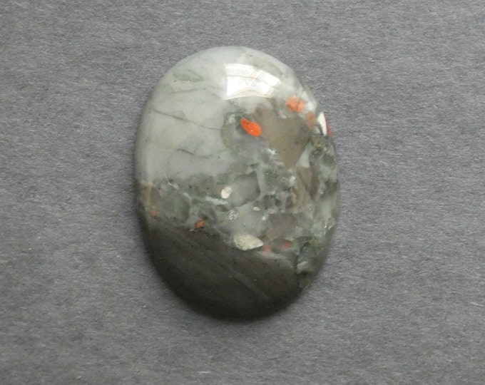 40x30x8mm Natural Bloodstone Cabochon, Large Oval, One of a Kind, As Seen in Image, Only One Available, Gemstone Cabochon, Unique Cab