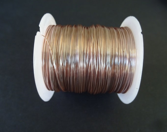 23 Meters of 0.5mm Copper Wire, Pink Color, 24 Guage Wire, Spools For Beading and Jewelry Making, Bead Wire, Wire Wrapping