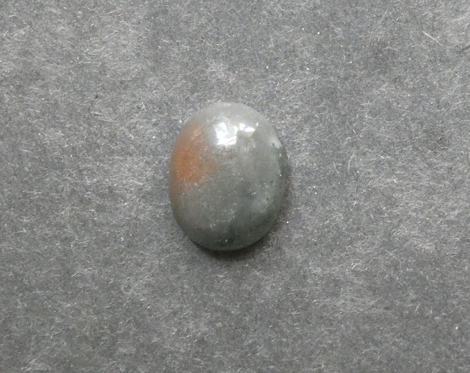 20x15mm Natural Dragon Blood Stone, Gemstone Cabochon, One of a Kind, Oval, Natural Jasper Cabochon, Only One Available, Green & Red, Unique