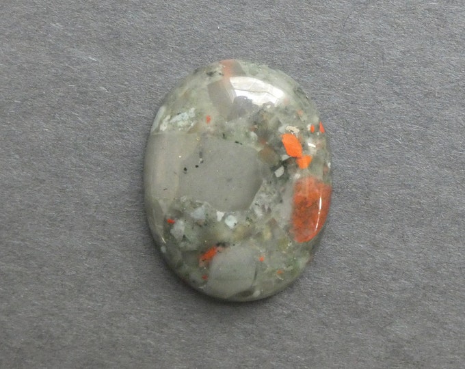 40x30x8mm Natural Bloodstone Cabochon, Large Oval, One of a Kind, As Seen in Image, Only One Available, Gemstone Cabochon, Unique Cab