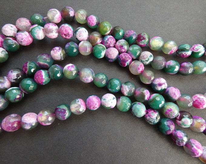 Stone Beads Thread 39cm 27pc approx Jade Faceted Palets 14mm Light Pink
