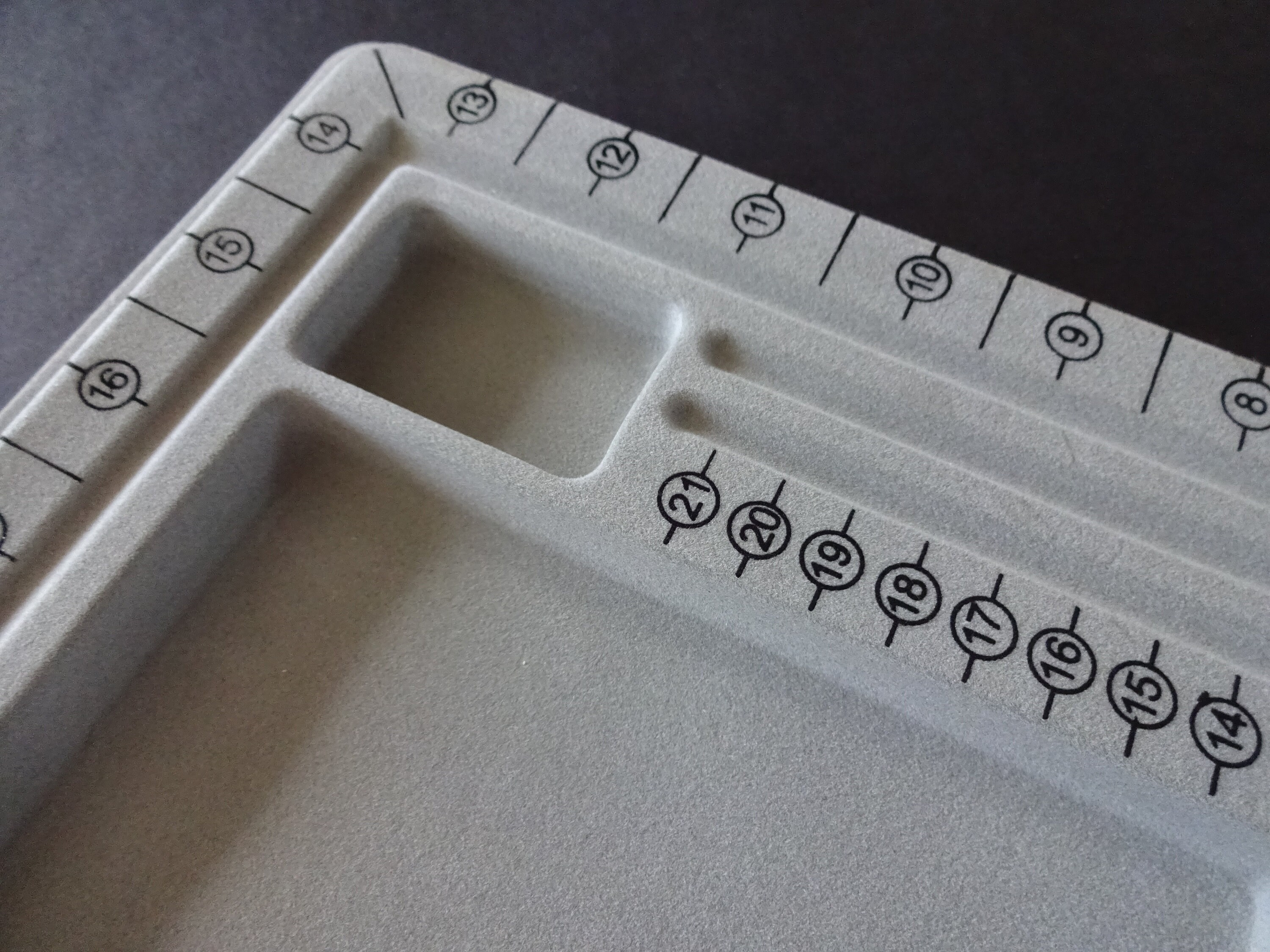 Plastic Bead Design Board, Gray, 24x33cm, Basic Beading Board, Use For