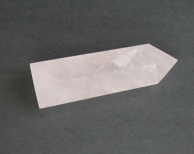 79x29mm Natural Rose Quartz Prism, Pink, Hexagon Prism, One Of A Kind, As Seen In Image, Only One Available, Home Decoration, Rose Quartz