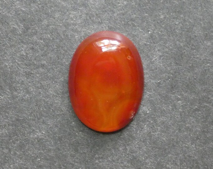 30x22mm Natural Red Agate Cabochon, Large Oval, Gemstone Cabochon, One of a Kind, Polished Cabochon, Only One Available, Unique Agate Stone