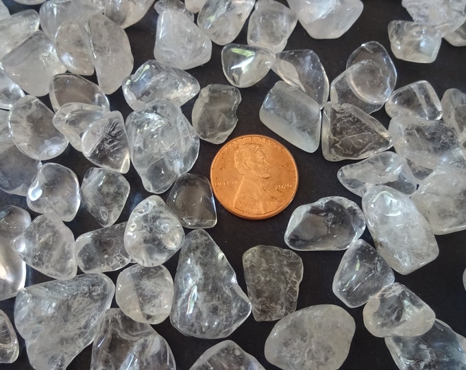 1/2 Pound Natural Quartz Chips, Undrilled, 9-25mm Size, 250 Grams, No Holes, Gem Pieces, Clear Quartz Nuggets, Larger Pieces of Quartz