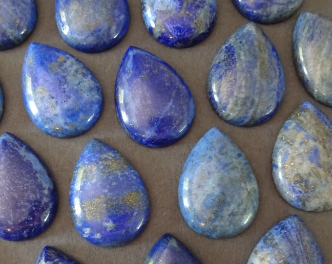 33.5mm Natural Lapis Lazuli Gemstone Cabochon, Dyed, Teardrop Cabochon, Polished Stone, Blue Stone Cabochon, Natural Gemstone, Mineral Stone