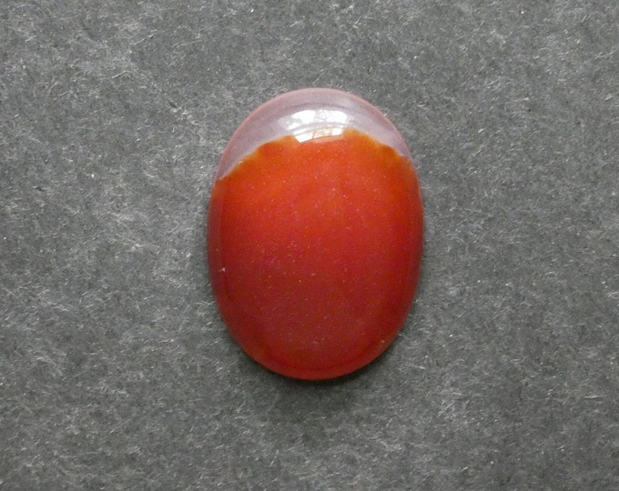 30x22mm Natural Red Agate Cabochon, Large Oval, Gemstone Cabochon, One of a Kind, Polished Cabochon, Only One Available, Unique Agate Stone