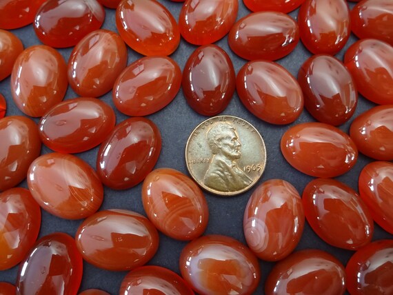 18x13mm Natural Orange Red Agate Cabochon Oval Cabochon Polished Agate Orange Agate Cabochon Natural Stone Agate Jewelry Agate Crystal Etsy UK