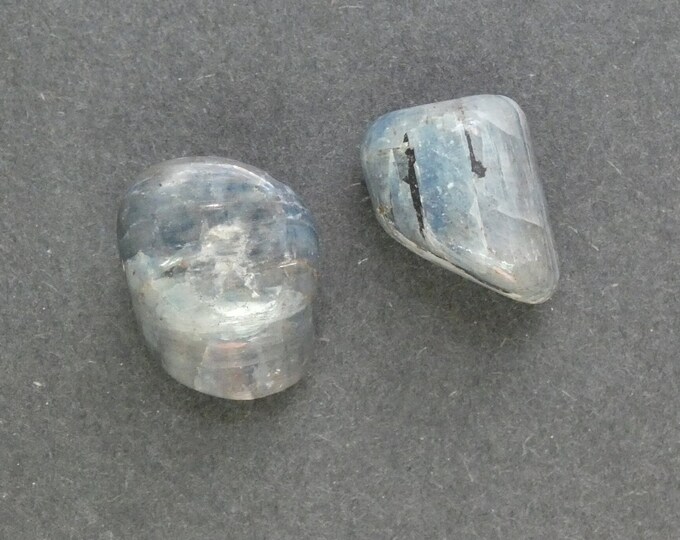 18-24x18-19mm Natural Kyanite 2 Pack, One of a Kind 2 Pack Kyanite, As Pictured Kyanite Stones, Large Kyanite, Set of Two, Unique Kyanite