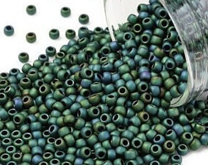 11/0 Toho Seed Beads, Matte Color Aquarius (710), 10 grams, About 1110 Round Seed Beads, 2.2mm with .8mm Hole, Matte Finish