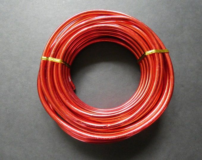 7 Meters Of 6mm Aluminum Red Jewelry Wire, 6mm Diameter, 500 Grams Of Beading Wire, Red Metal Wire For Jewelry Making & Wire Wrapping