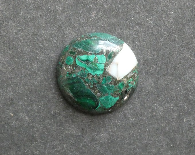 30mm Regalite/Imperial Jasper/Sea Sediment Jasper Cabochon, Gemstone Cabochon, Green Stone, Dyed, One of a Kind, Only One Available