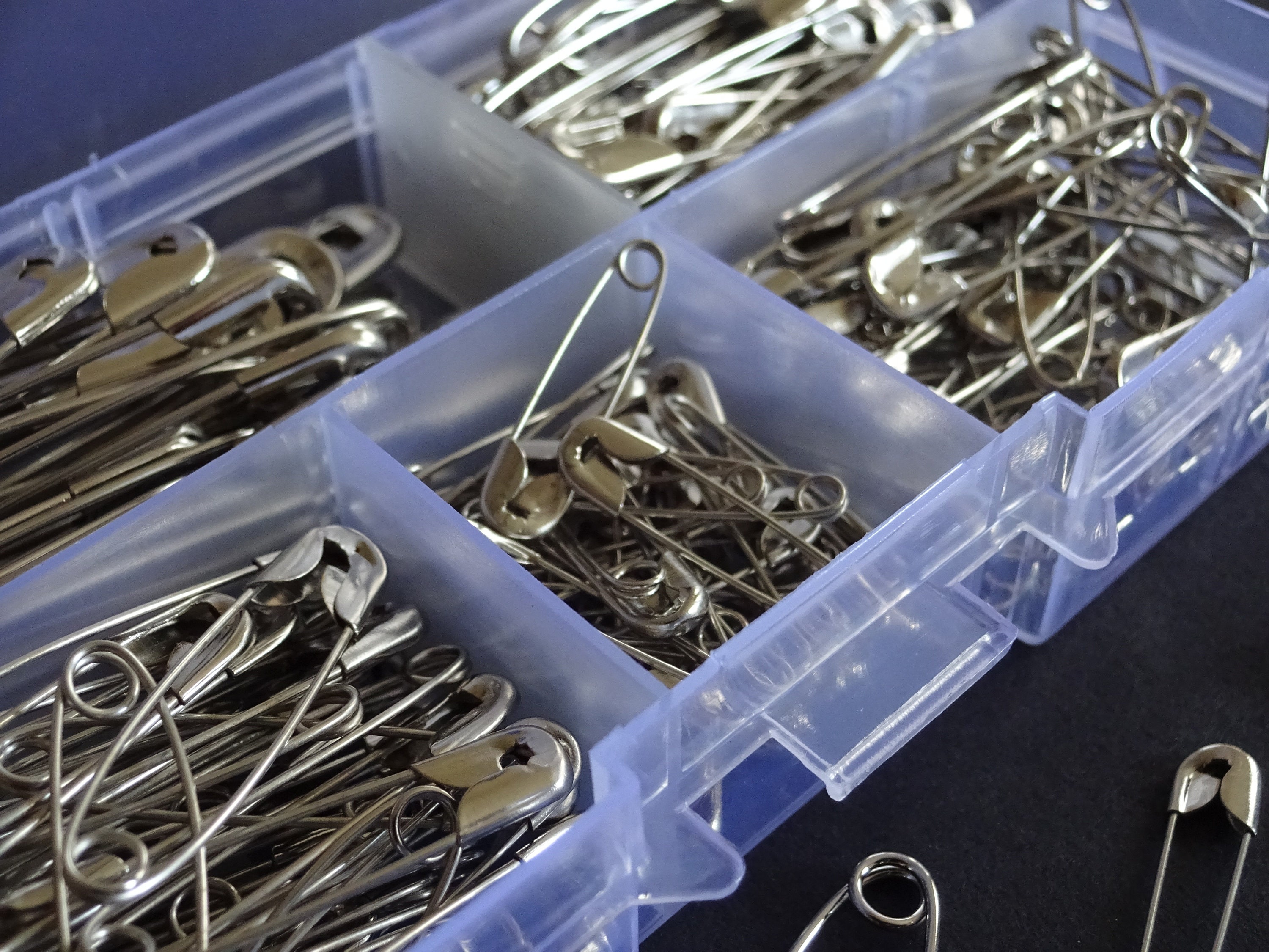 6 Size Safety Pin Set 200 Safety Pins 004 Iron Pins Etsy