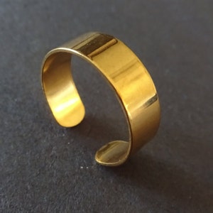 Plain Stainless Steel Ring, Steel Cuff Ring, Adjustable Steel Ring, Adjustable Band, Swirl Band, Friendship Ring, Promise Ring, Unisex