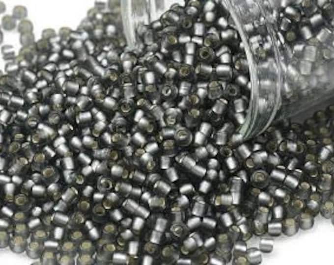 11/0 Toho Seed Beads, Silver Lined Frost Gray (29BF), 10 grams, About 1110 Round Seed Beads, 2.2mm with .8mm Hole, Frost Finish
