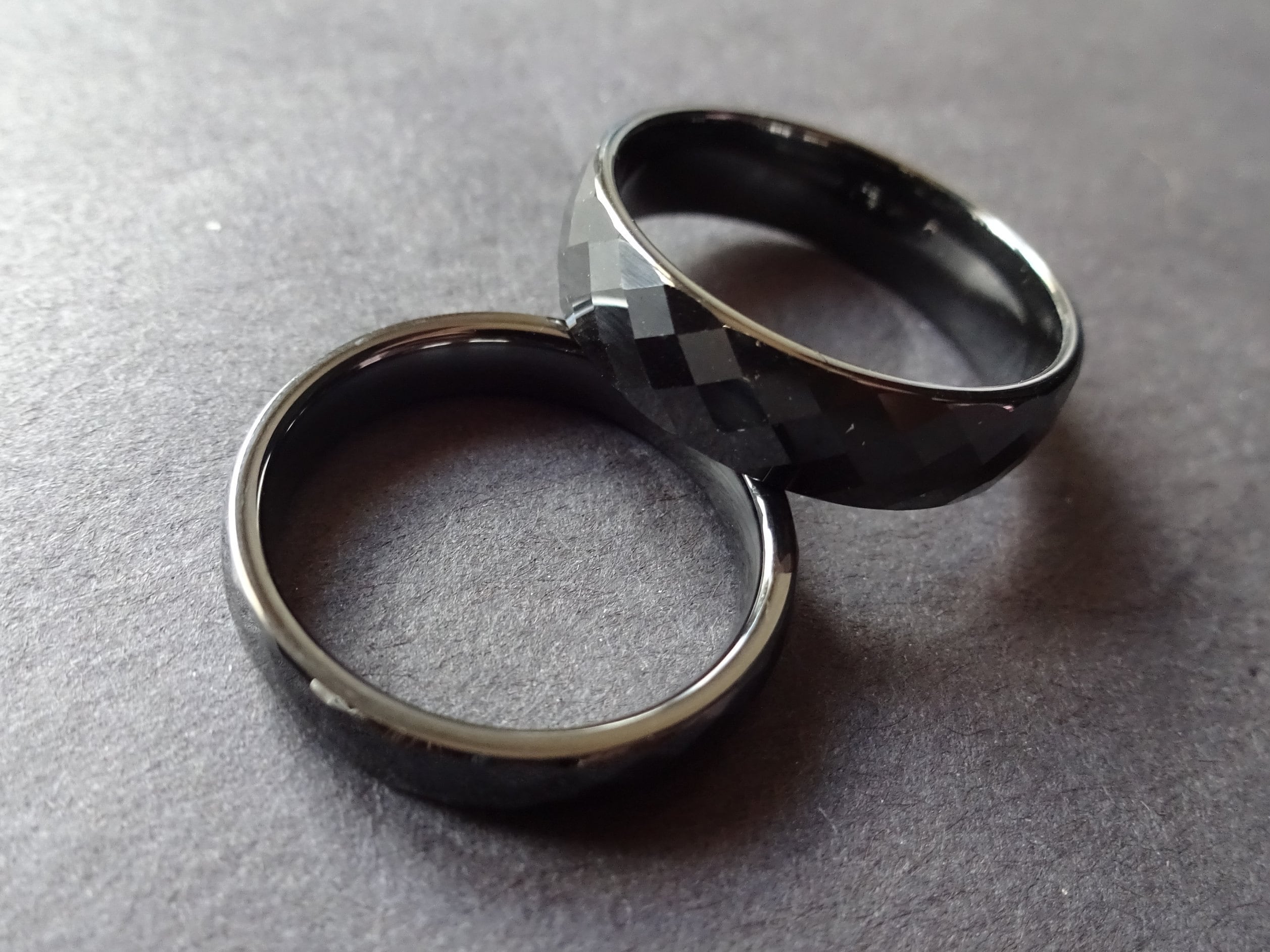Black Ceramic Ring - Etsy
