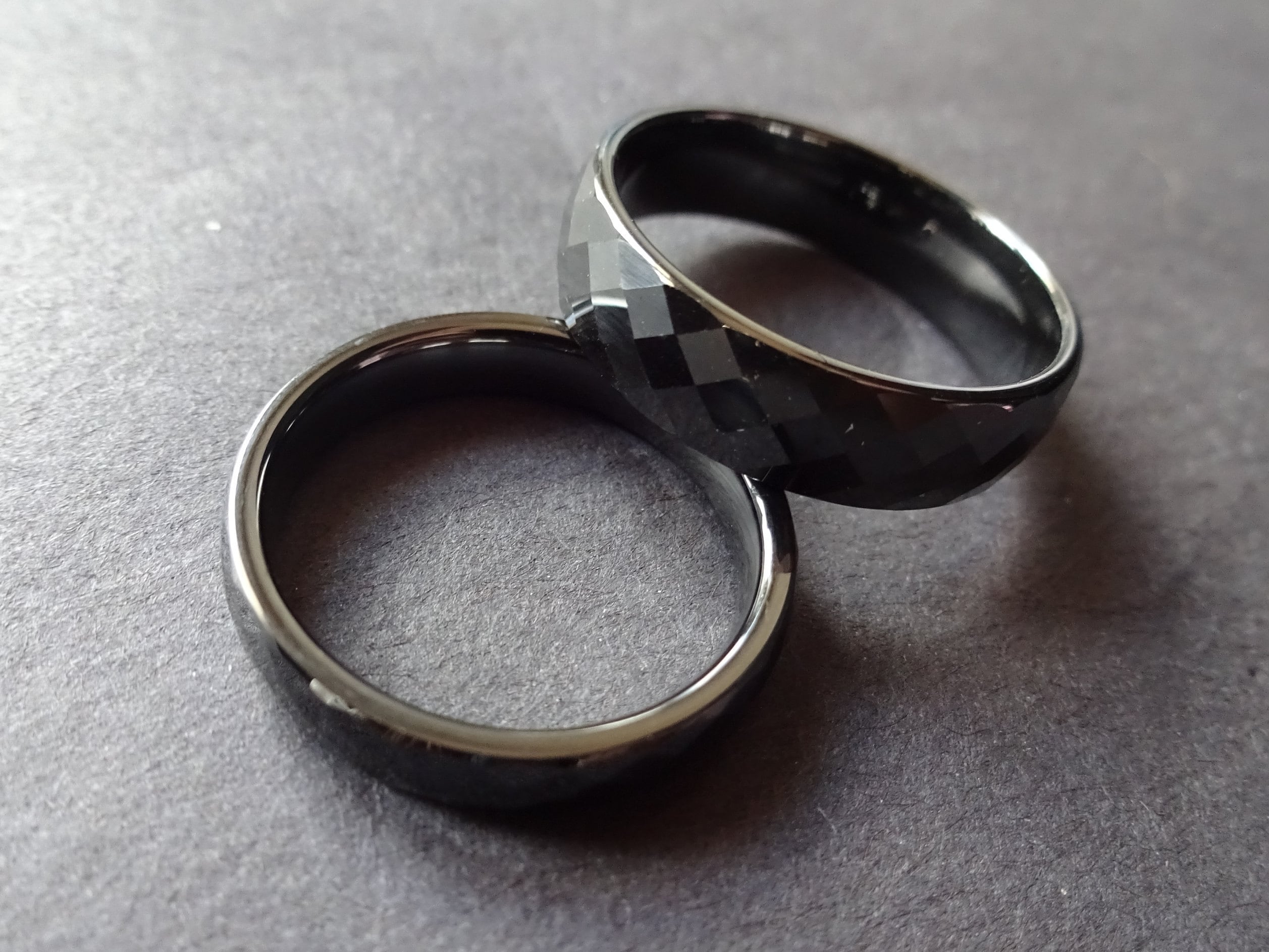 - Ring Ceramic Black Etsy