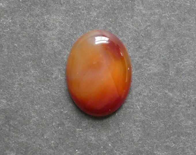 30x22mm Natural Carnelian Cabochon, Gemstone Cabochon, Large Oval Stone, Orange, One of a Kind, Only One Available, Unique Carnelian Cab