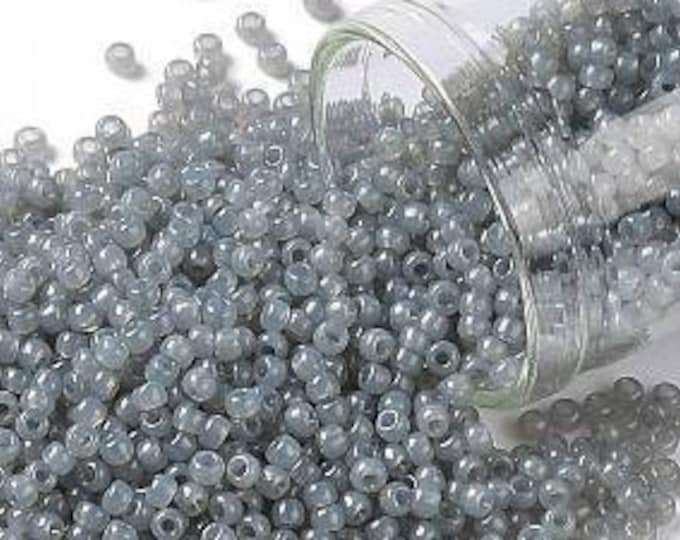 11/0 Toho Seed Beads, Translucent Grey (1150), 10 grams, About 1110 Round Seed Beads, 2.2mm with .8mm Hole, Translucent Finish